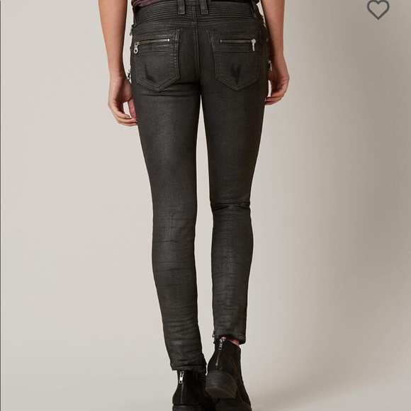 SOLD❗️ROCK REVIVAL Moto Camille jet black size 27 - Picture 4 of 8